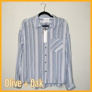 Olive + Oak - Stripped Button Down